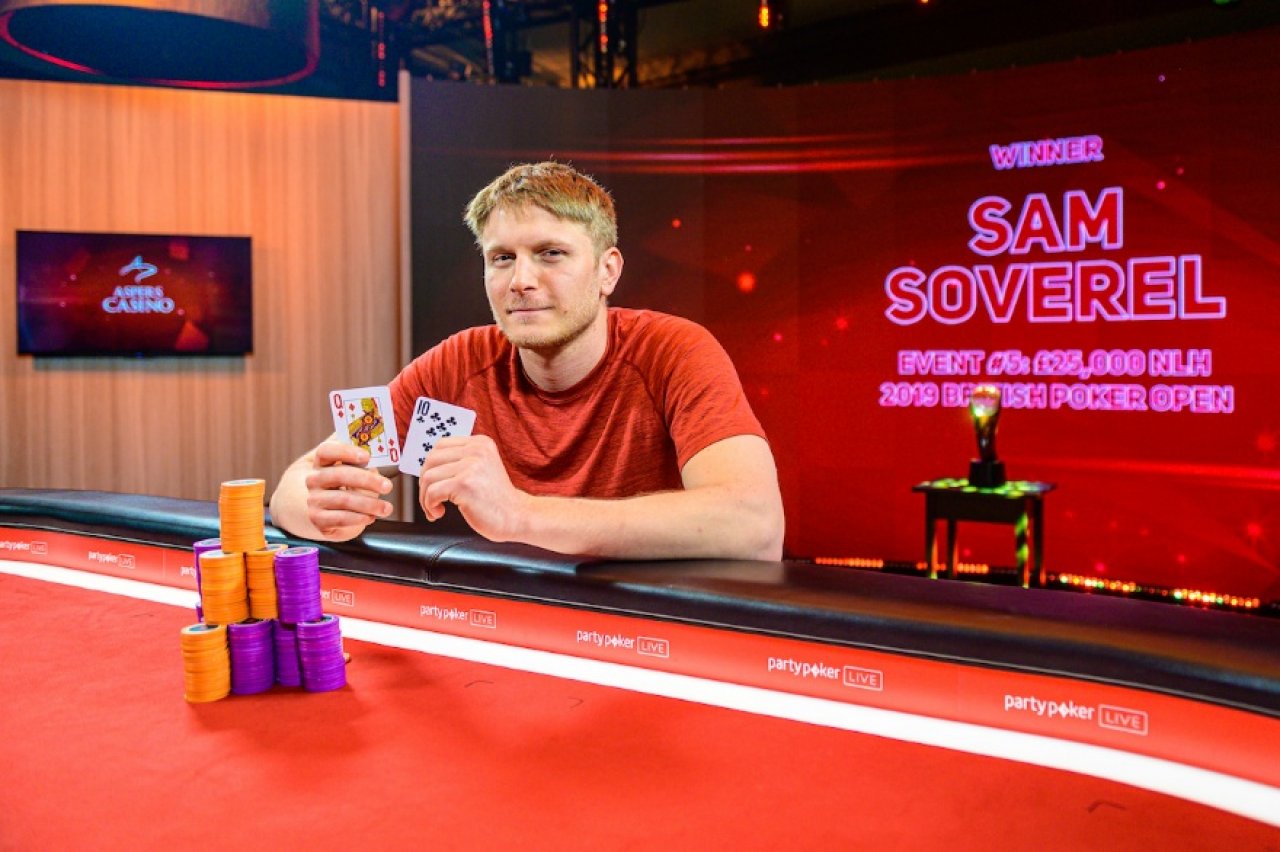 Сэм Соверел получил $390.000 за победу на турнире British Poker Open