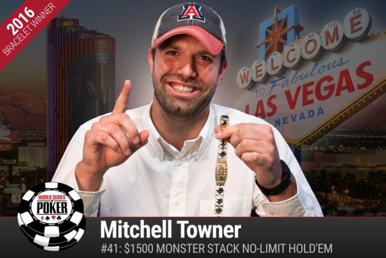 WSOP 2016 - Митчелл Таунер выйграл $1,1 млн в Monster Stack, Лорен Клейн $241k в смешанных играх.